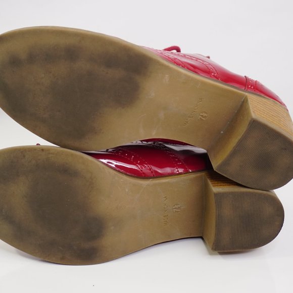 Rampage Underscore Womens Red Wingtip Oxfords Shoes Size 7.5 - Picture 6 of 9